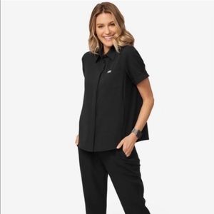 FIGS Pilar Scrub Top XXL Black